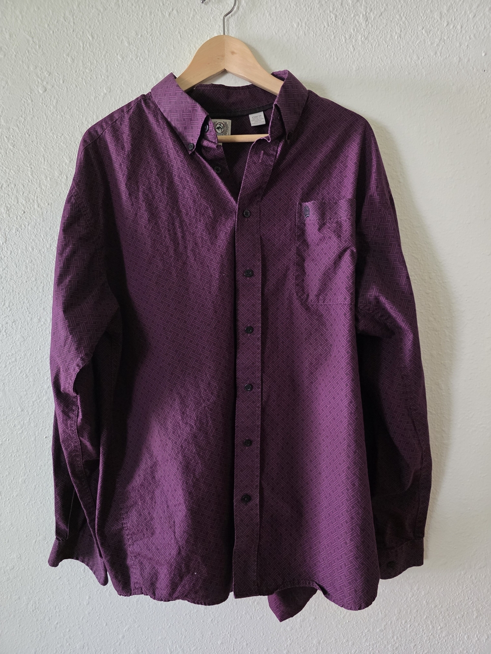 Cinch Men's Purple Printed Button-Down Shirt